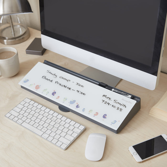 ECR4Kids MessageStor Keyboard Write and Store, Desk Organizer, Birds